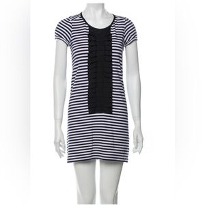 Theory navy and white dress